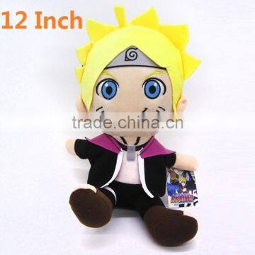 Fancy Cartoon Doll Japanese Naruto Uzumaki Boruto Anime Plush Toy 12 Inch