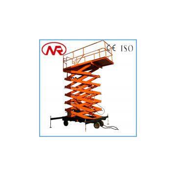 hot sale SJY0.3-8|| mobile four-wheel scissor lift work platform