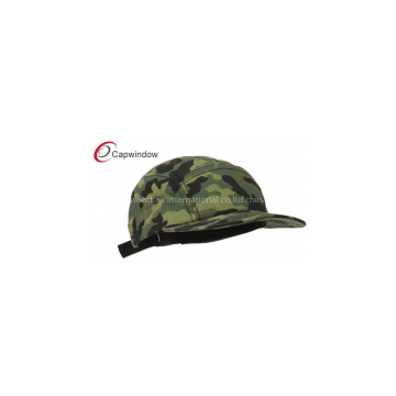 Camo Cotton Brushed Canvas Camo 5 Panel Camper Cap / Hand Wash Only