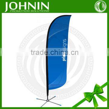 Polyester outdoor advertising ground spike with flags