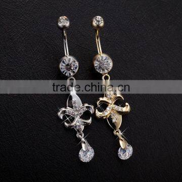 Dangle Body Jewelry Eagle Tassel Gold Belly Button Ring photo-6