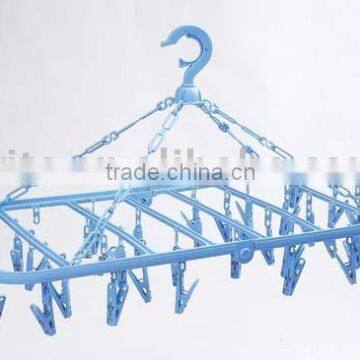 Supply plastic clothes hanger , 40 clips ,practical and good quality clotheshorse