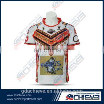 2017 professional sublimated rugby shirts