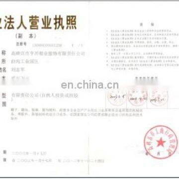 License of The Business Corporation