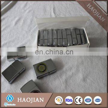 stainless steel oil lighters with lighter and tin box