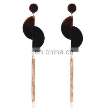 Fashion Acetic Acid Earring Drop Earring With Long Chain photo-2
