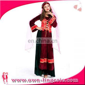 Purple Velvet Medieval Renaissance Gown Dress Costume Wedding Cosplay