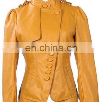 New Collection High Quality Fashion Women Casual PU Leather Jacket photo-5