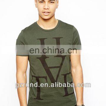 2014 quality Guarantee capital letter printed fashionable Round neck boy dry fit chinese supplier custom tshirt model-sc155