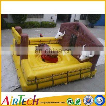 top quality funny inflatable mechanical bull rodeo game
