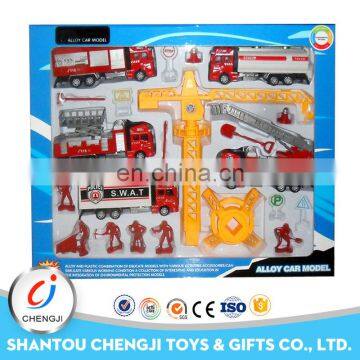 Factory out-let fire set cool alloy toy diecast model car