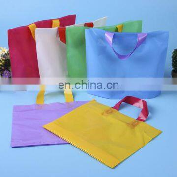 high quality Printing handle plastic shopping bag for gifts and promotion