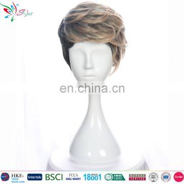 cheap wholesale brown short male wigs men wig