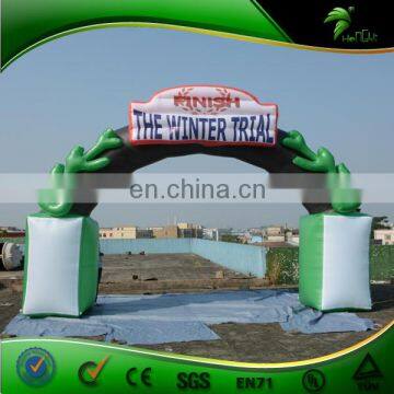 Decoration Inflatable Christmas Arch , Inflatable Christmas Sports Activity Finish Arcway