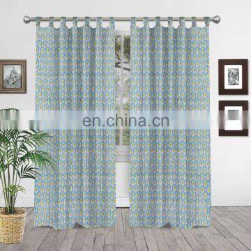 Hand Block Print Tapestry Indian Curtain Hand-block Curtains Window Drapery Decor