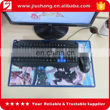 Large size rubber computer gaming mouse pad with anime design