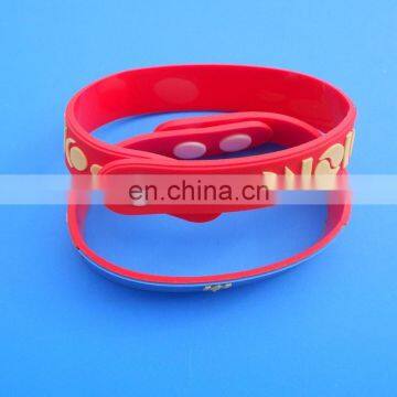 Factory supplier custom cheapest i love you silicone bracelet