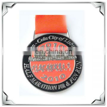 customized round shaped zinc alloy metal sports medal