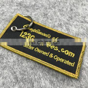 Embroidery Keychain /Key Tag /Key Fob, Embroidered Fabric Key Chain, Embroidery Keyring photo-6