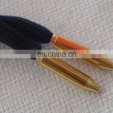 Gold Bullet Shape Metal Quick Release Clips Men Shoe Clips