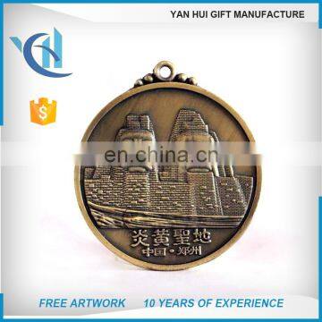 Souvenir custom made tourist judo metal medal