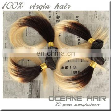 garde 6a product china brazailian hair color 1b 613 two tone remy hair weaving