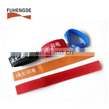 Bright Colored Straight Colorful Hook & Loop Fastening Ties