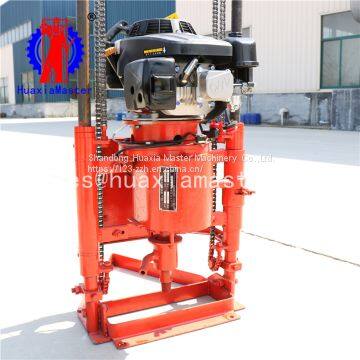 Master group mechanical gasoline engine portable sampling exploration drilling rig 30 m ground pile coring test and inspection