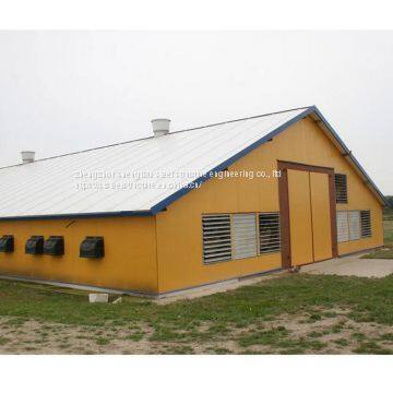 low cost fast construction steel structure buildings prefab building for farming