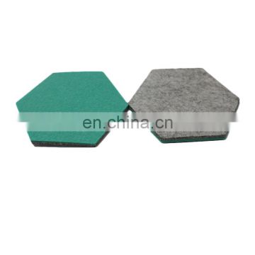 Custom hexagon Felt Placemats Table Flag Coffee Table Mats