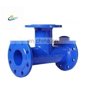 GGG50 BS EN545 Flange Ductile Iron Pipe Fitting  All Flange Tee