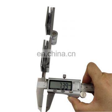 High Quality Bathroom Square Zinc Alloy Polished Glass to Glass Door Clamp