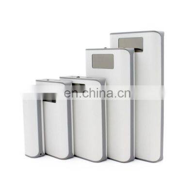 Cheap Fast Charging Two Ports Plastic Powerbank Oem Laser Printing Logo Battery Charger Gift External Charge