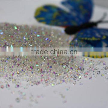 Wholesale loose diamond crystal double point rhinestone ab colour