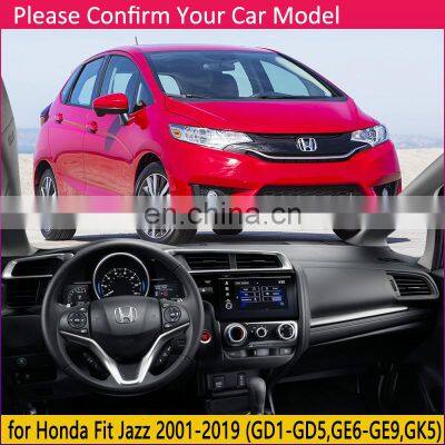 for Honda Fit Jazz 2001~2019 Anti-Slip Mat Dashboard Cover Pad Sunshade Dashmat Protect Car Carpet Accessories GD4 GE6 GK5 Rug