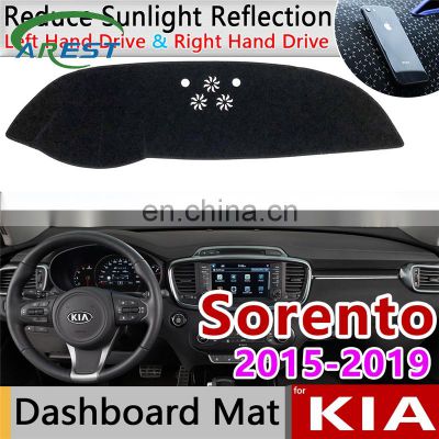 for KIA Sorento UM 2015 2016 2017 2018 2019 2020 Anti-Slip Mat Dashboard Cover Pad Sunshade Dashmat Carpet Accessories Prime R