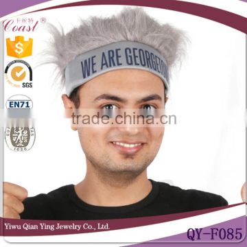 cheap wholesale grey promotional headband synthetic wigs