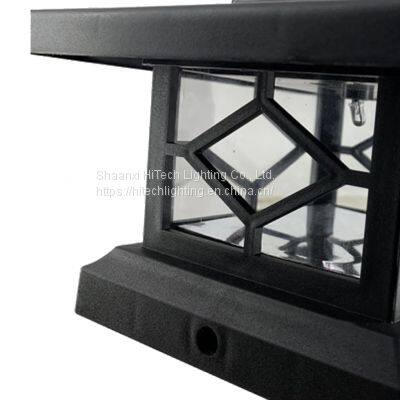 Solar Post Cap Light Waterproof Energy Saving LED Solar Fence Light Warm White Light Decoration for Garden Fence photo-3