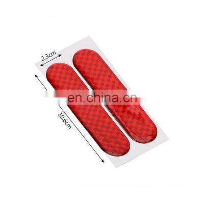 4Colors Car Reflector Sticker Accessories 2Pcs Universal Warning Mark Reflective Tape Car Door Sticker Reflector Decals For photo-2