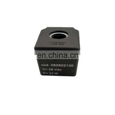 Excavator solenoid valve coil 092602130