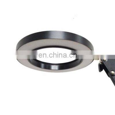 Tonghua New Round Lamp Holder LED Foldable Eye-propection Iron Reading Desk Fixed USB Port Table Light photo-3