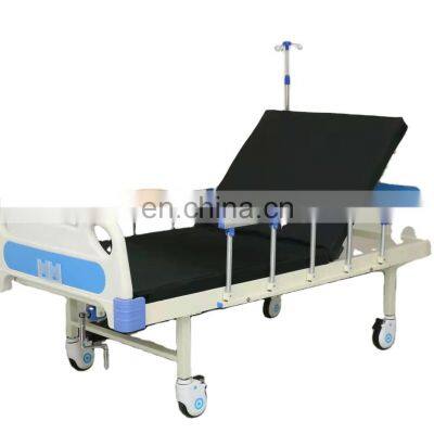 Hot sale  2 Crank manual hospital bed 2 functions ICU hospital bed