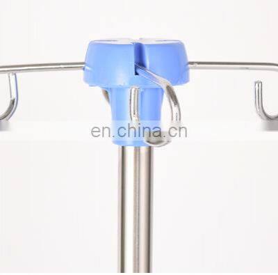 Stainless Steel Medical Infusion Pole Hospital IV Pole Stand for Hospital Use photo-4