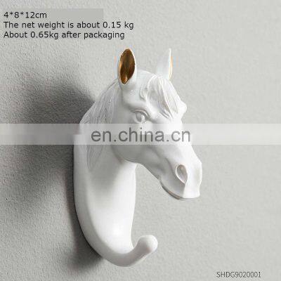 Personality Creative Three-dimensional Resin Animal Clothes and Hats Hook Hanging Repair Ornaments