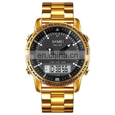 SKMEI 1898 Wholesale Sport Watches Men Luxury Stainless Steel Analog Digital Watch