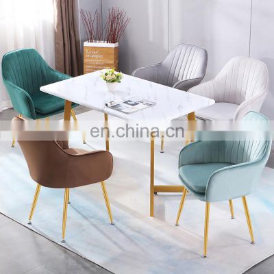 Dining Chair New Design Yellow Table Nordic Cheap Home Furniture Plastic Room Modern Dining Outdoor Restaurant Chair For Sale