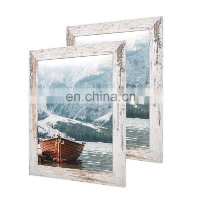 Wholesale Shabby Chic Cheap Customized Rustic Wall Picture Sets Antique Handmade   Wooden Photo Frame