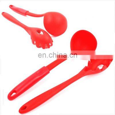 Non-stick Silicone Deep Ladle And Spaghetti Spoon