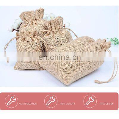 Hot Sale Logo Custom Cosmetic Ingredient Camping Small Packaging Linen Bags Natural Pouches photo-5