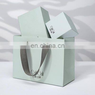 Green exquisite  set packaging box  custom logo  jewelry for ring necklace earing bracelet packaging